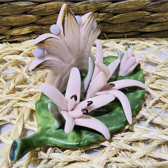 Lamore China Place Card Holders, 1940's SET/2 Vintage - Picture 4 of 11